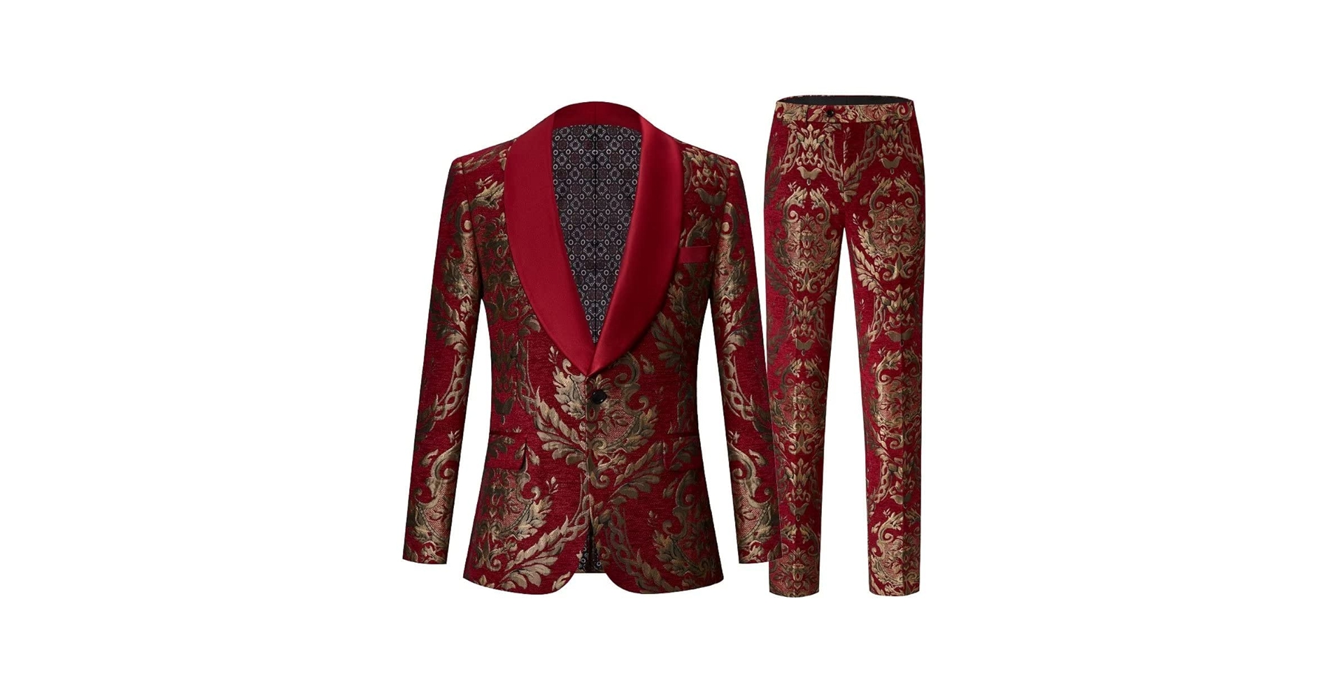 【希少】スリーピース　薔薇柄　ジャケット　パンツ　ベスト　舞台着　演出服　演奏会 楽天市場】ステージ衣装 メンズスーツ セットアップ 花柄